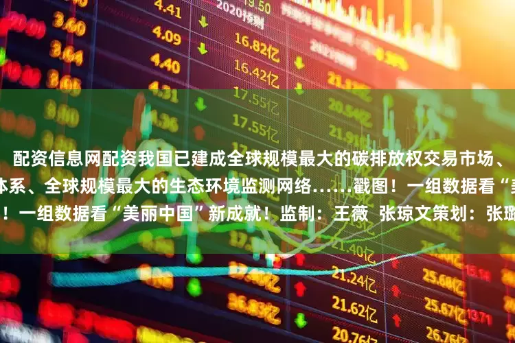 配资信息网配资我国已建成全球规模最大的碳排放权交易市场、全球规模最大的清洁钢铁生产体系、全球规模最大的生态环境监测网络……戳图！一组数据看“美丽中国”新成就！监制：王薇  张琼文策划：张璐华设计：齐佳萌